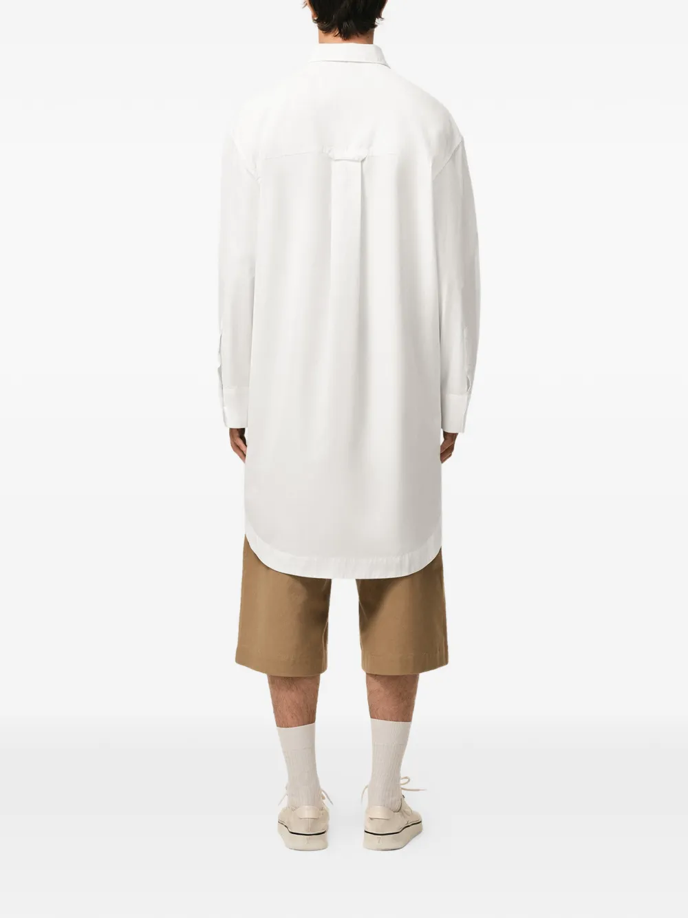 AMI Paris Ami De Coeur shirtjurk met zak Wit