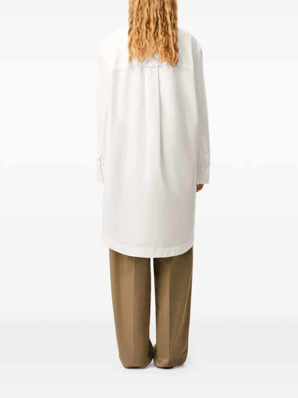 AMI Paris Ami De Coeur shirtjurk met zak Wit