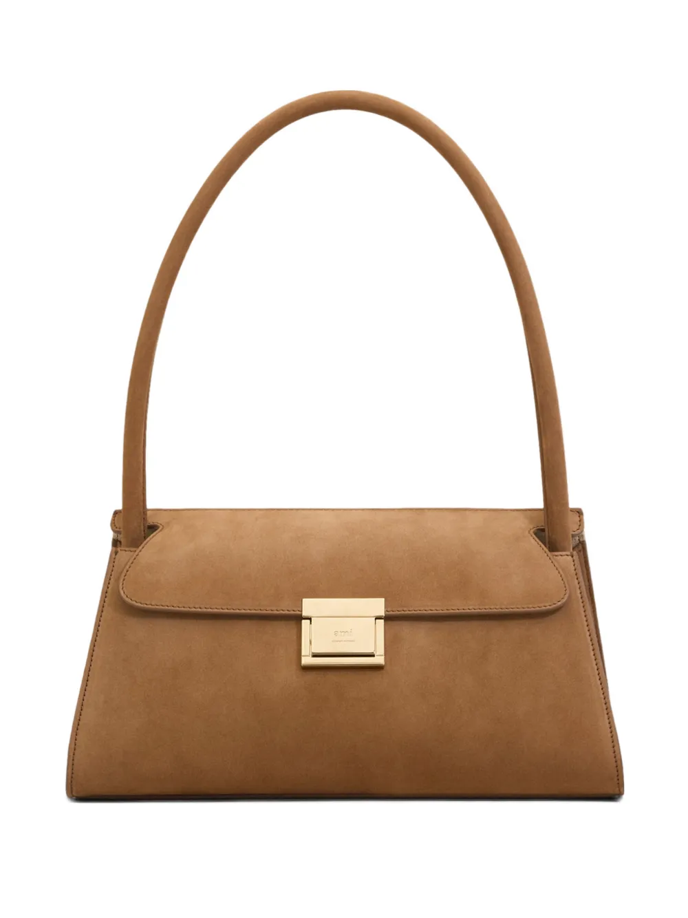 AMI Paris Borsa a spalla Mimi mini in pelle - Marrone