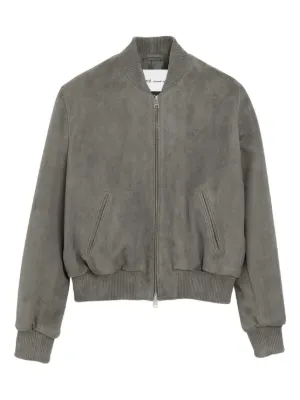 AMI Paris スエード ボンバージャケット | グリーン | FARFETCH JP