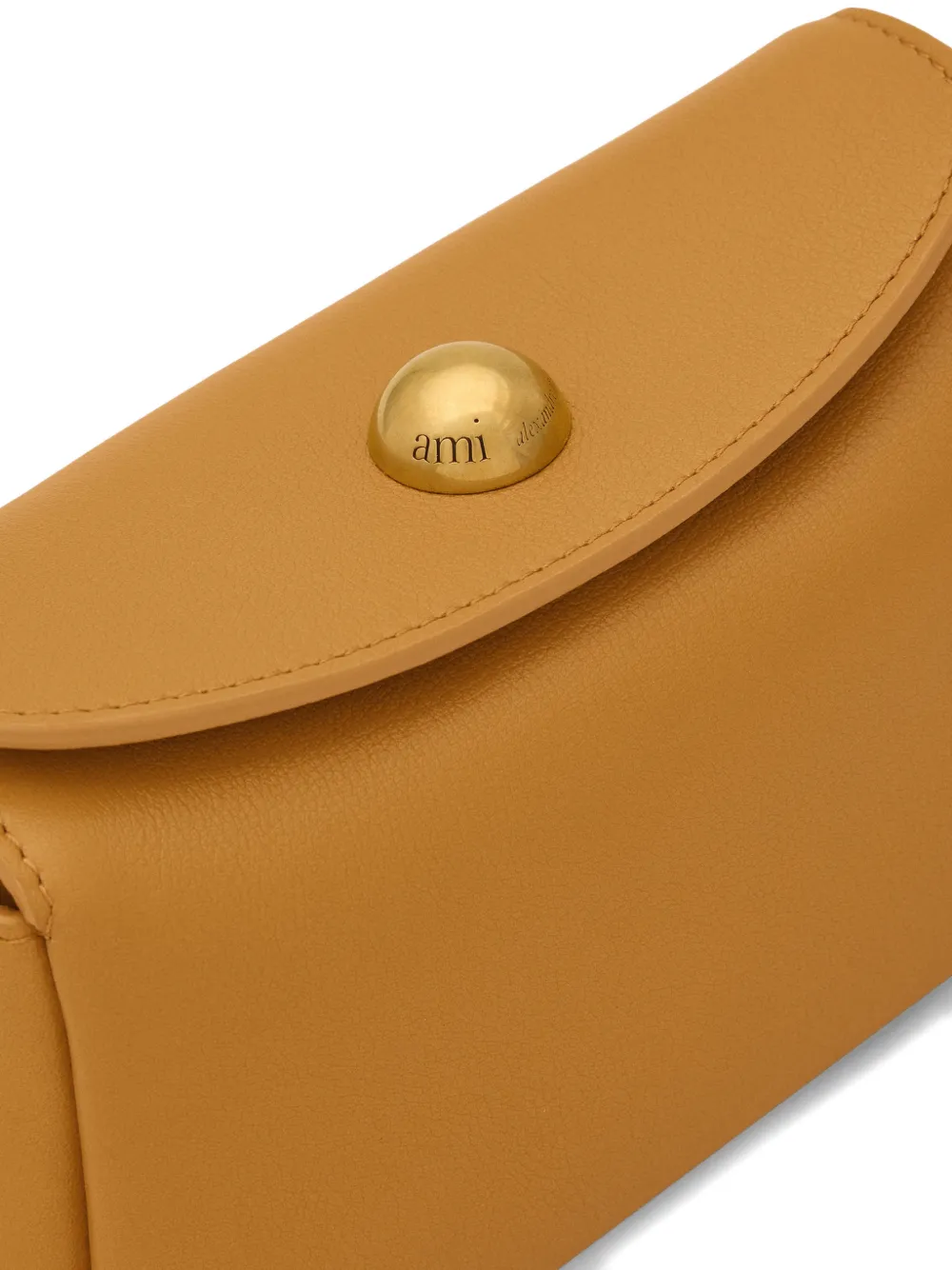 AMI Paris Carrousel kleine clutch Bruin