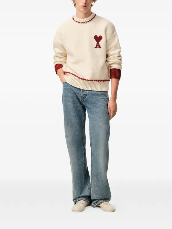 AMI Paris Ami De Coeur セーター | ニュートラル | FARFETCH JP