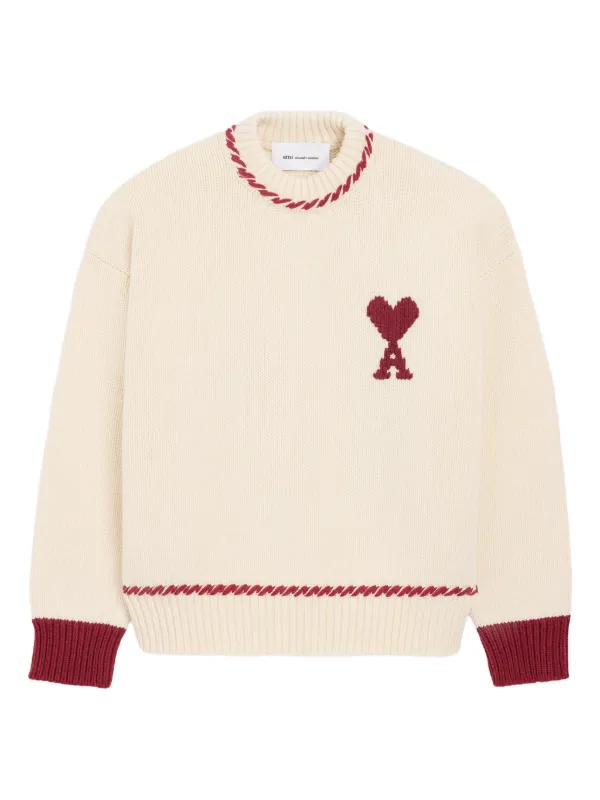 AMI Paris Ami De Coeur セーター | ニュートラル | FARFETCH JP