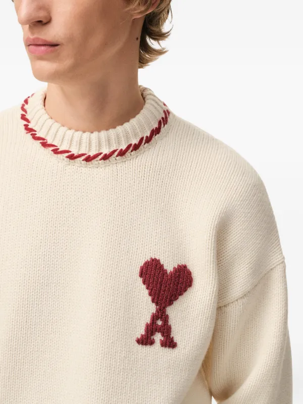 AMI Paris Ami De Coeur セーター | ニュートラル | FARFETCH JP