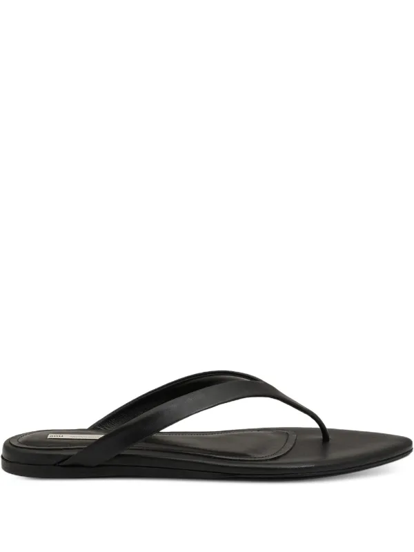 Ami Paris Pointed-toe Flat Sandals in Black