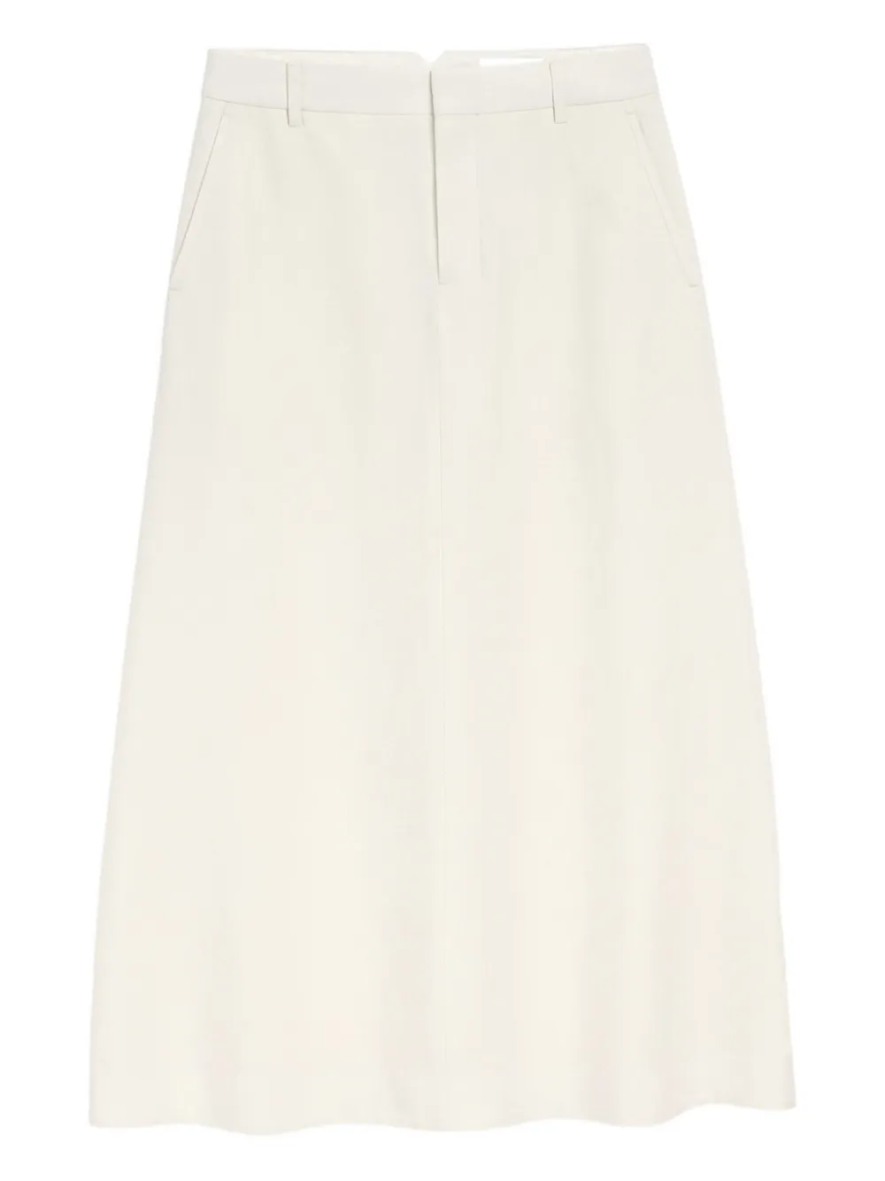 AMI Paris Midirock in A-Linie - Weiß