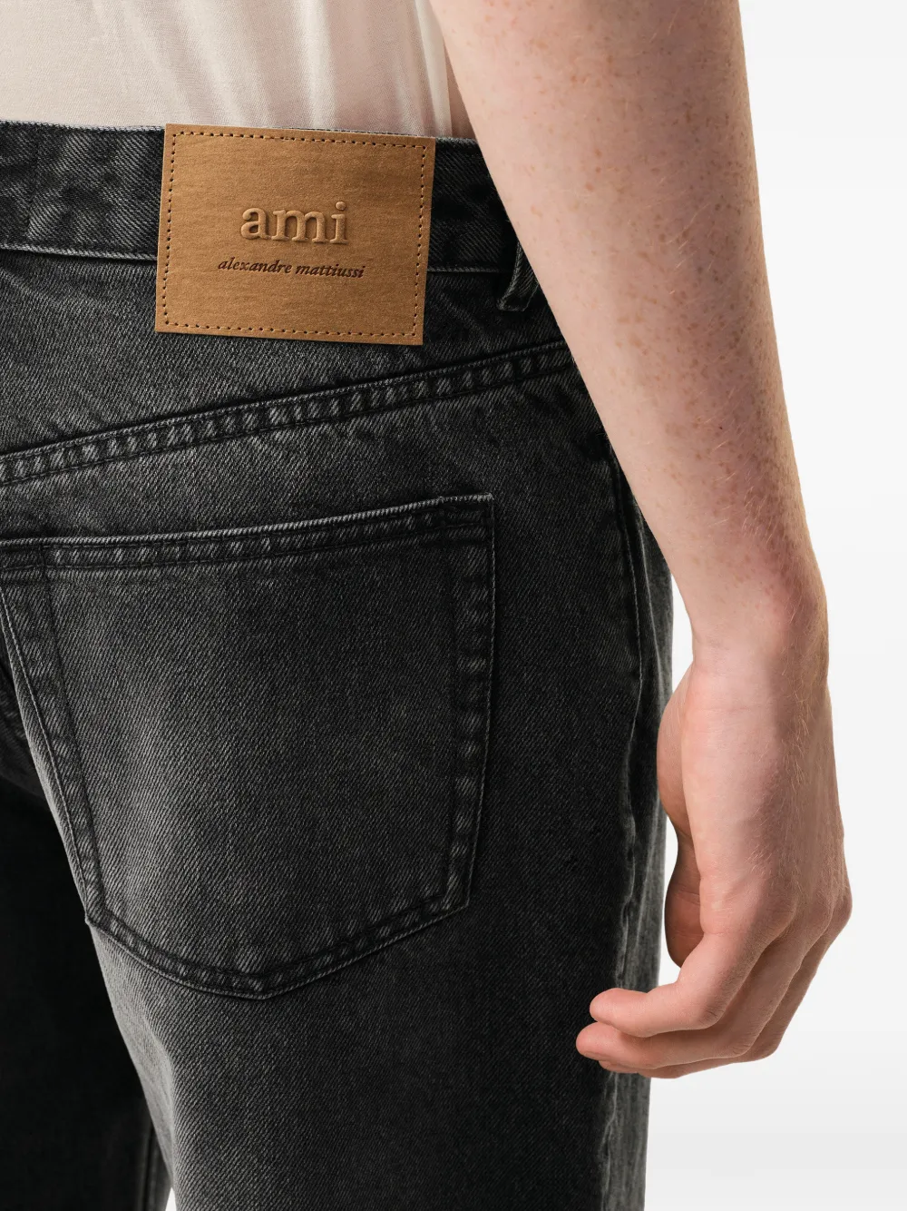 AMI Paris Ruimvallende jeans Grijs