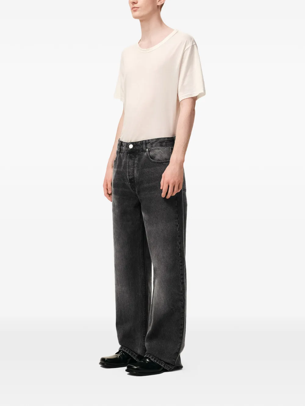  Ami Paris Large Fit Jeans - Grey 