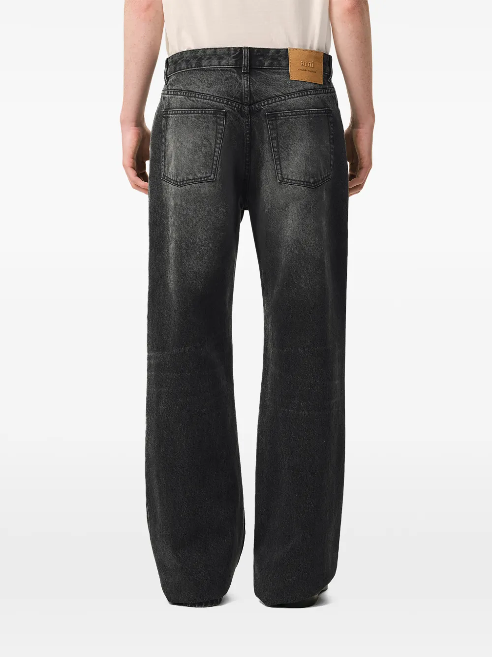 AMI Paris Ruimvallende jeans Grijs