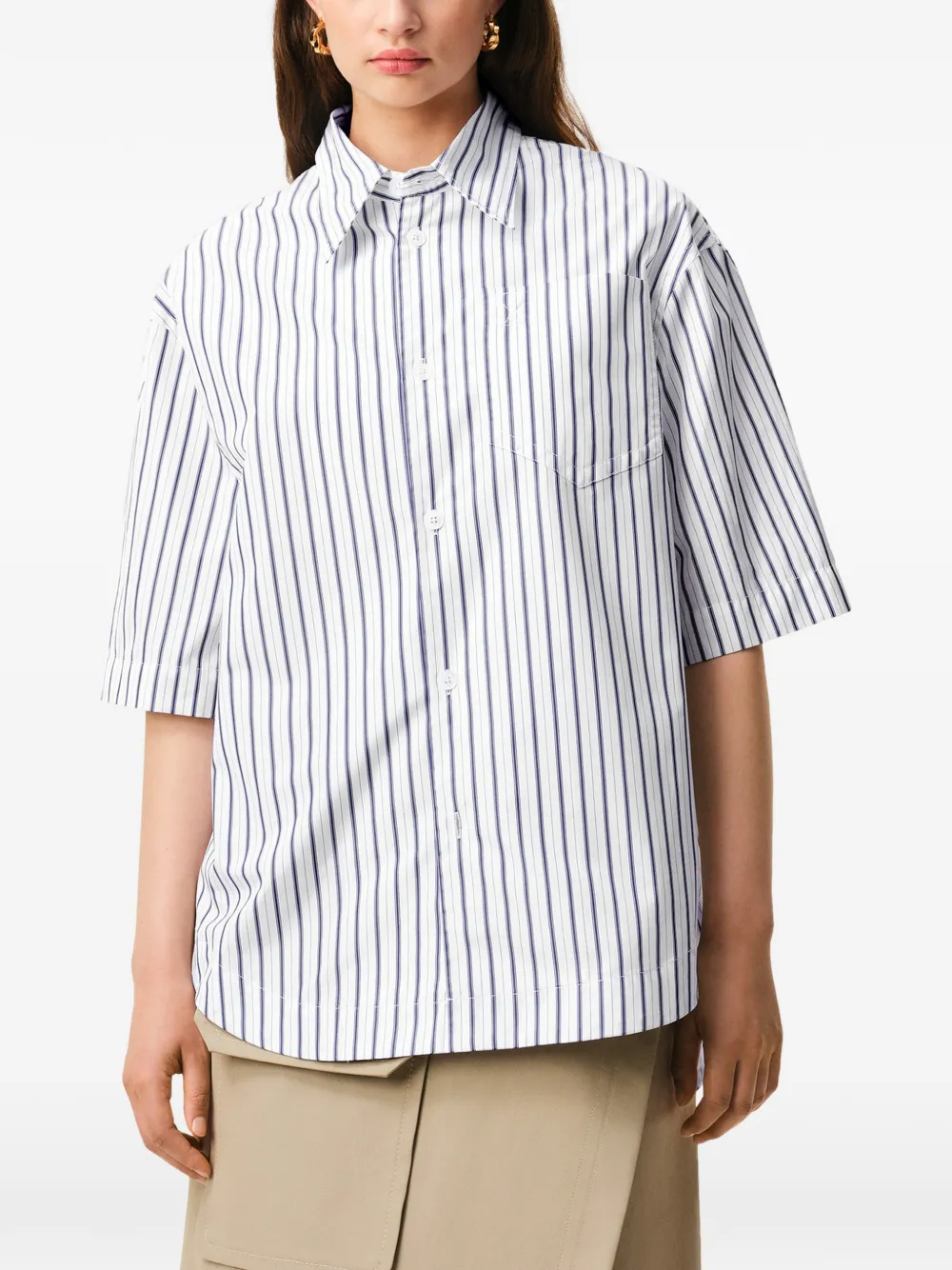 AMI Paris T-shirt met logo Wit