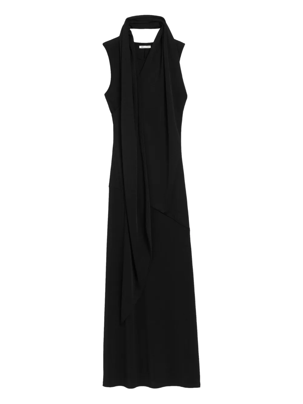 AMI Paris sleeveless lavaliere maxi dress - Nero