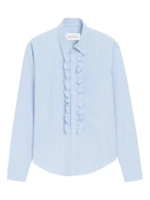 AMI Paris Ami De Coeur ストライプ シャツ | ブルー | FARFETCH JP