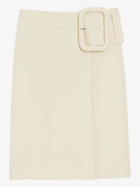 AMI Paris jupe mi-longue à taille ceinturée et boucle