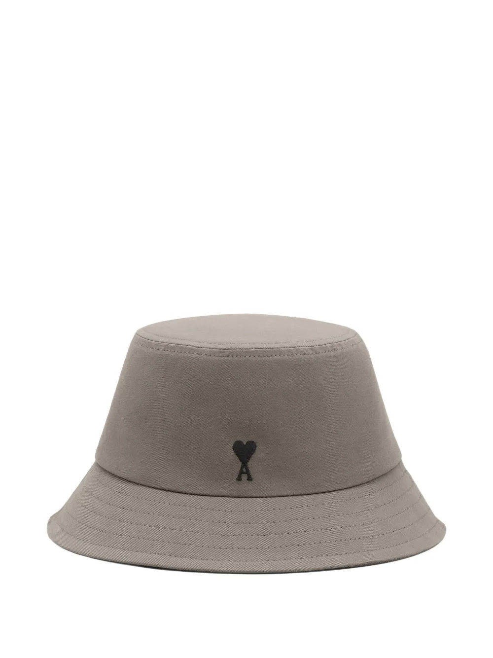 AMI Paris Cappello bucket con ricamo Ami de Coeur - Grigio