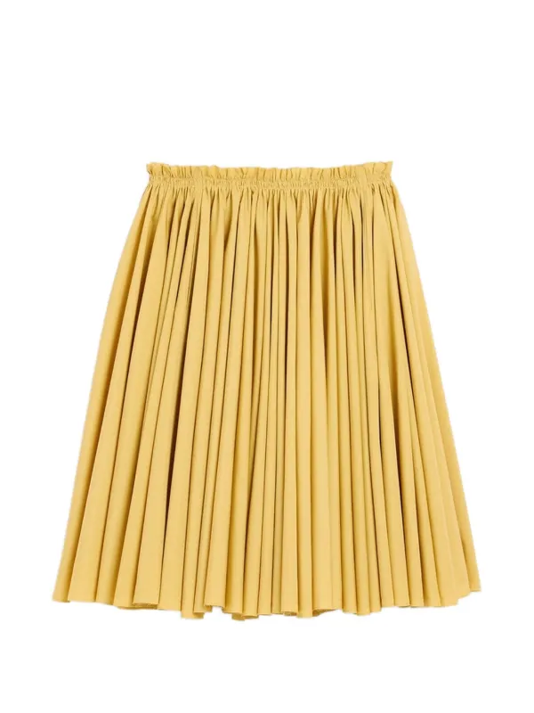 Ami Paris Corolla Flared Midi Skirt in Neutrals