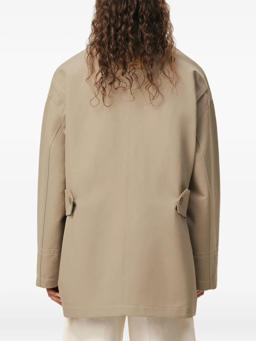 AMI Paris Jack met opgestikte zak Beige