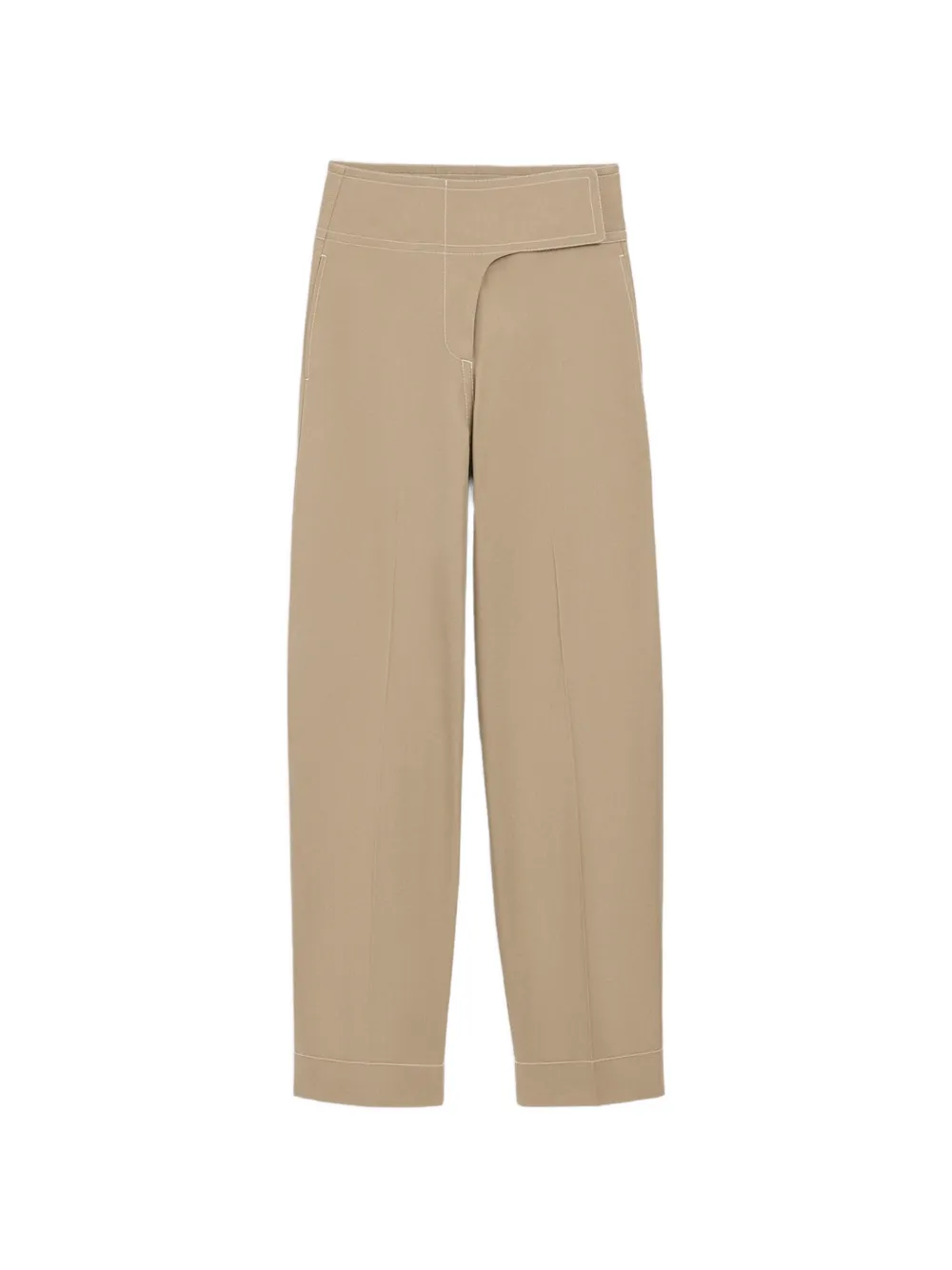 AMI Paris Gewickelte Hose mit Gürtel - Nude