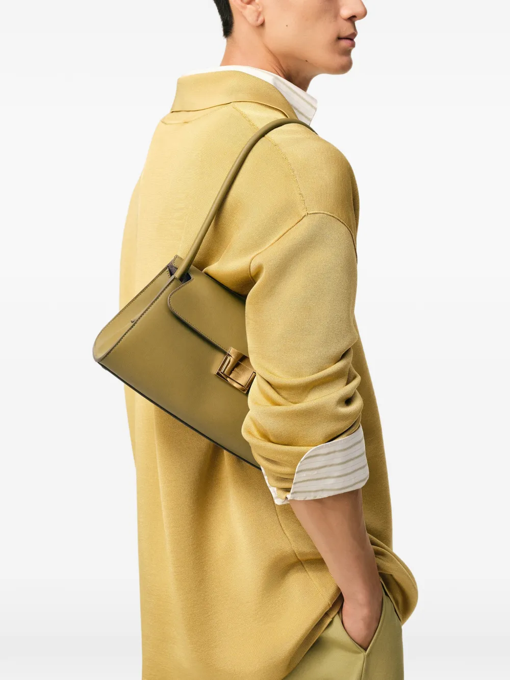  Ami Paris Small Mimi Shoulder Bag - Green 