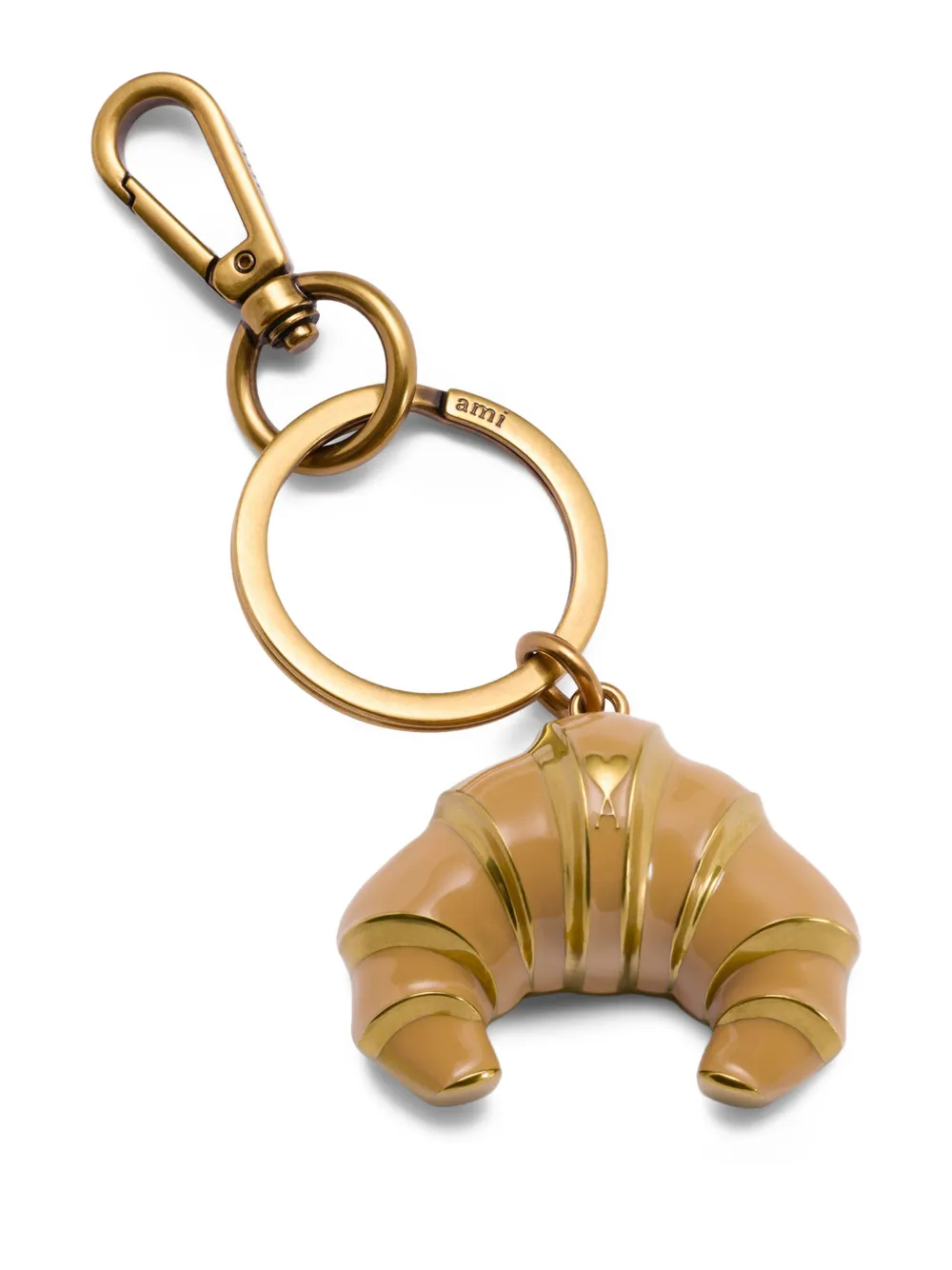 AMI Paris croissant keyring | Neutrals | Image 1