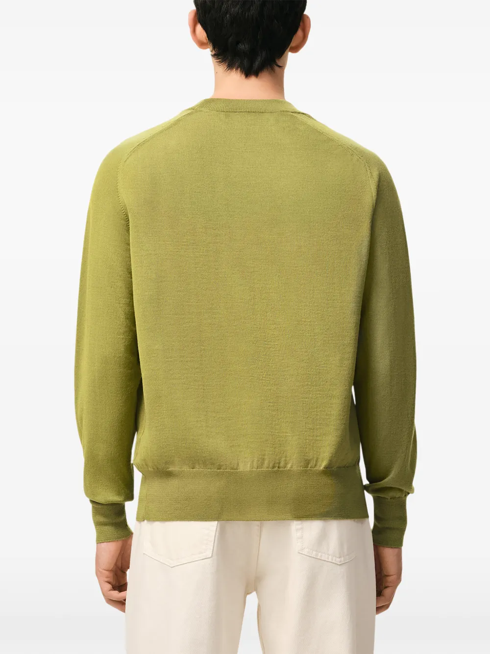 AMI Paris Sweater met borduurwerk en ronde hals Groen
