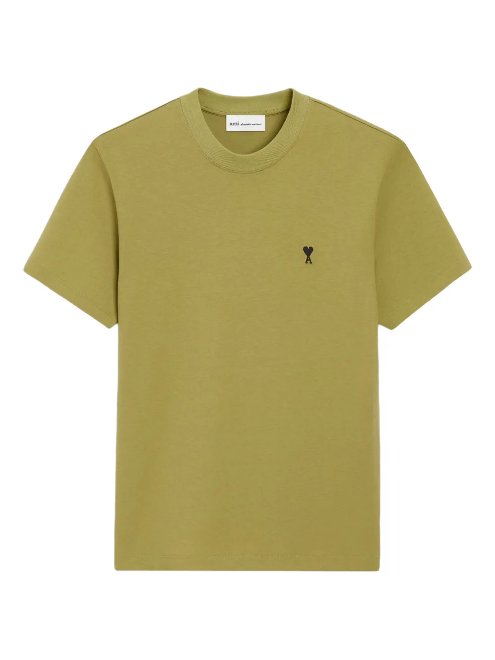AMI Paris Ami Coeur-embroidery T-shirt | Green | Image 1