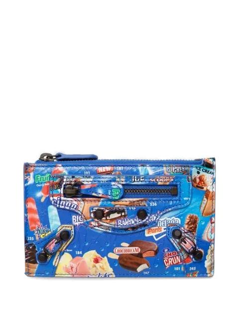 Balenciaga Le City zipped graphic cardholder