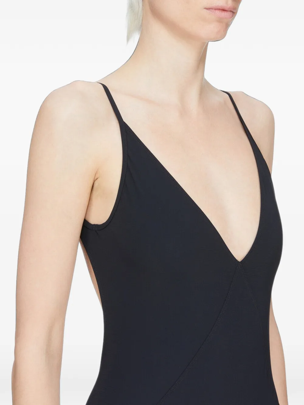 Rick Owens Badpak met V-hals Zwart