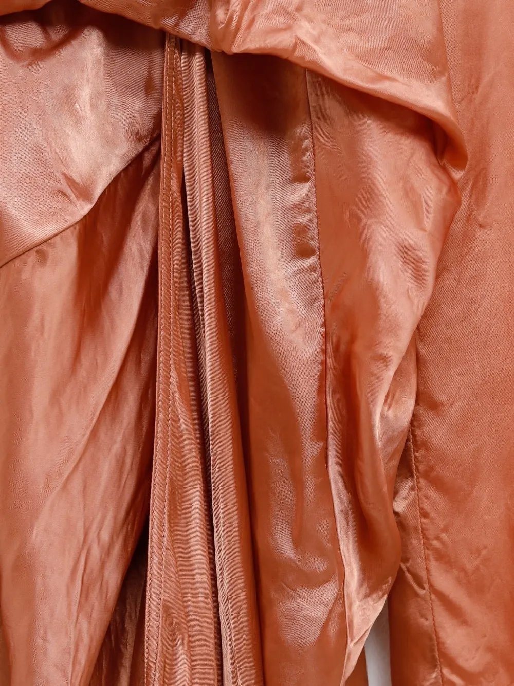 orange rick owens dress Rick Owens Orange Radiance Bustier Midi Dress Rick Owens