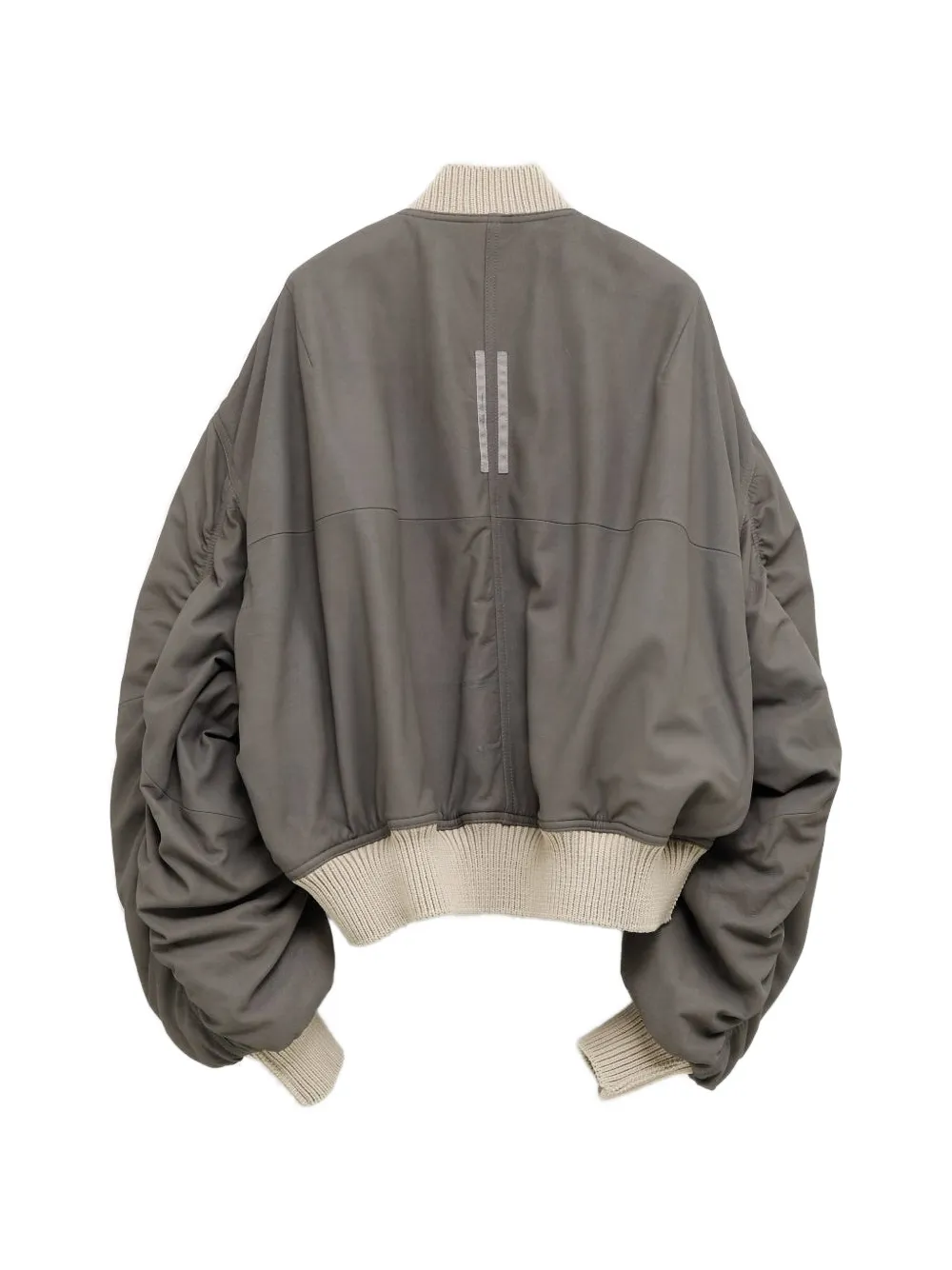 Rick Owens Geribbeld bomberjack Beige