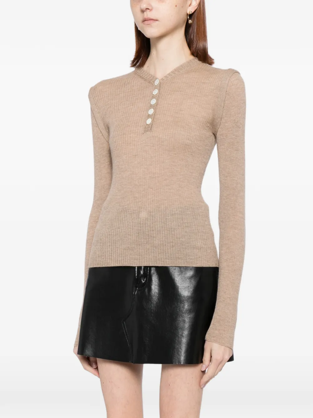  Cuddleup V-neck T-shirt - Brown 