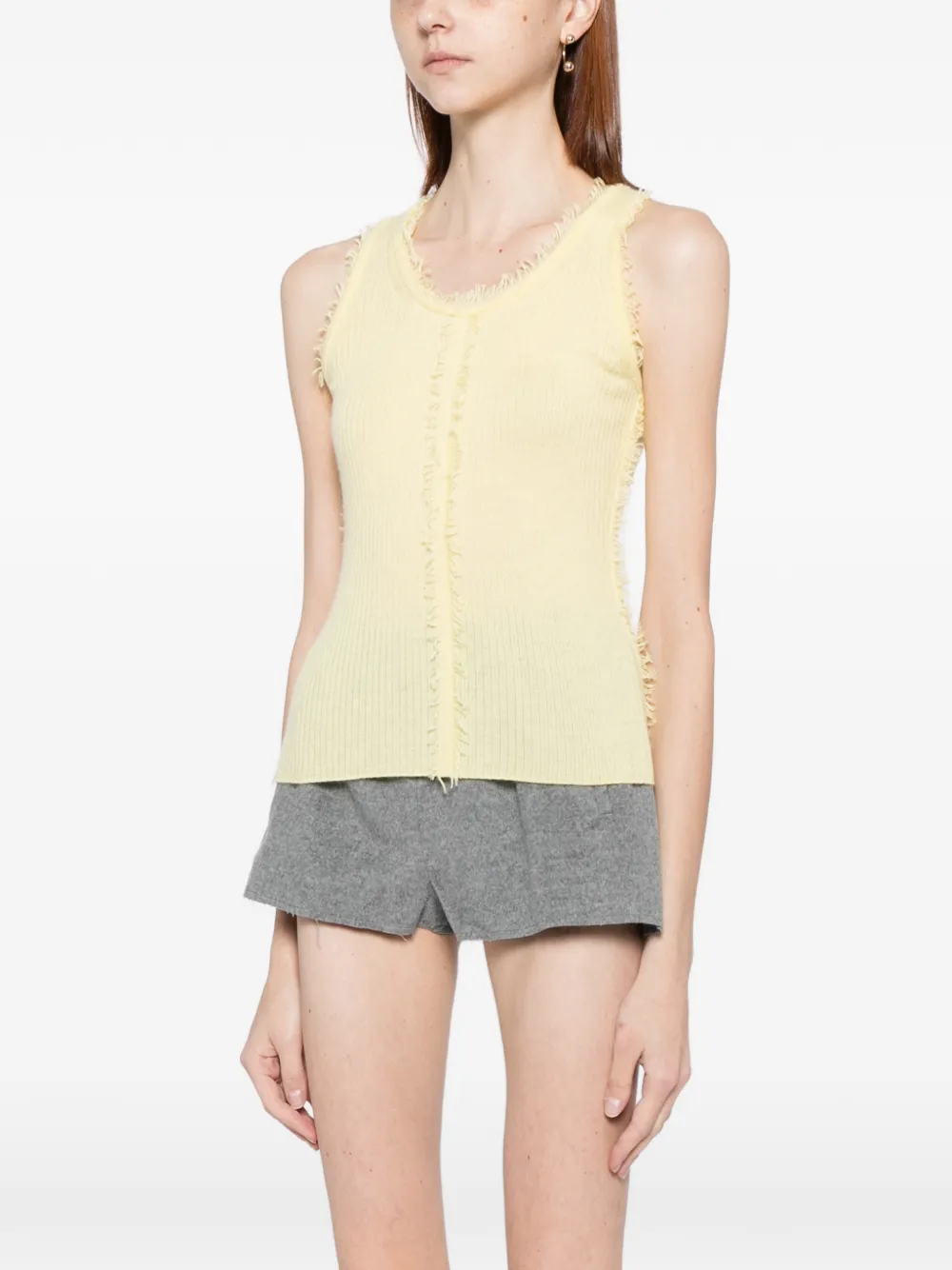  Cuddleup Cashmere Vest - Yellow 