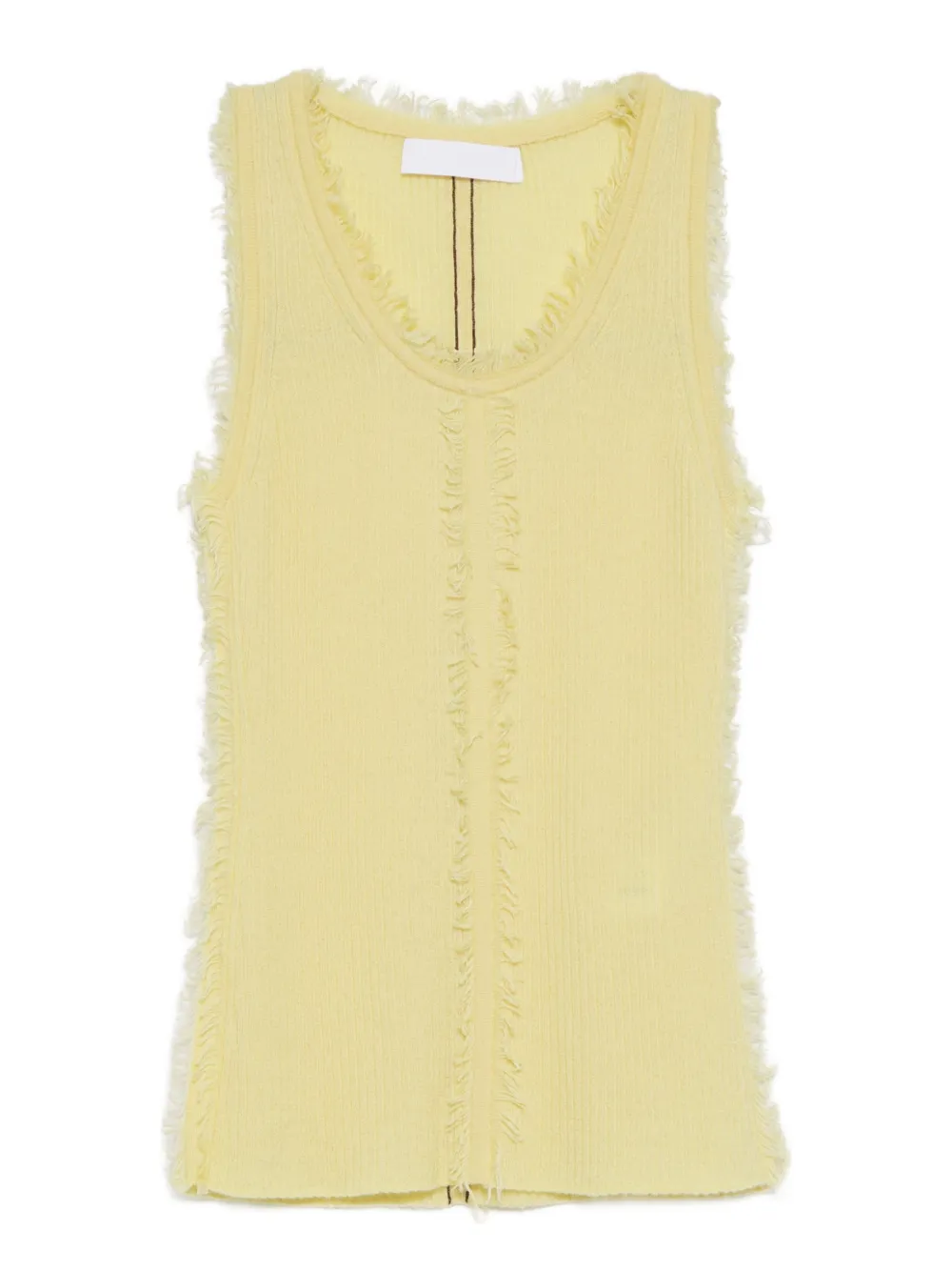 CUDDLEUP cashmere vest - Giallo