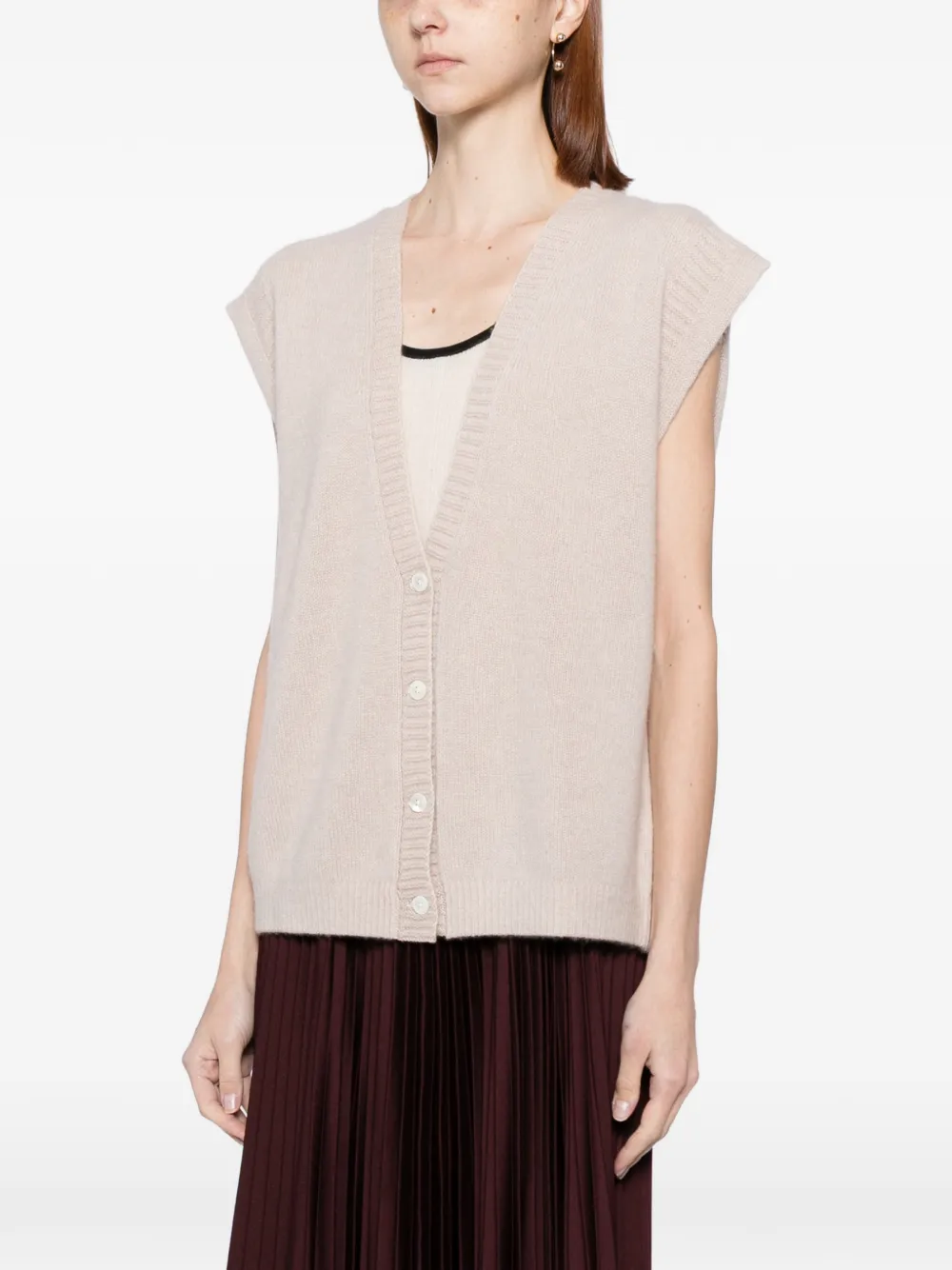  Cuddleup Graphic-embroidered Cardigan - Pink 