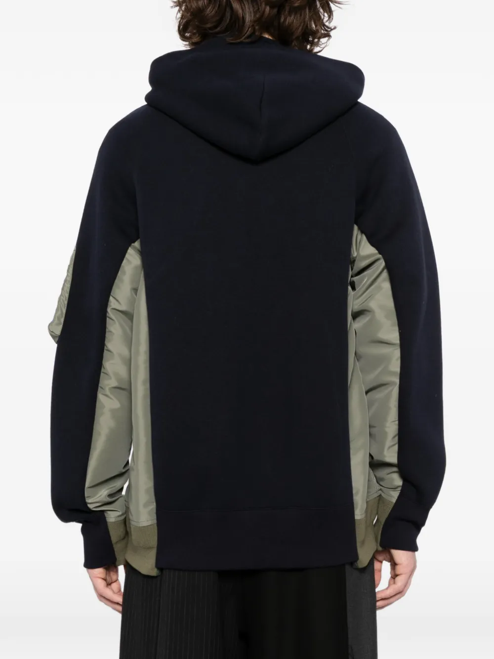 sacai Bomberjack met trekkoord Blauw