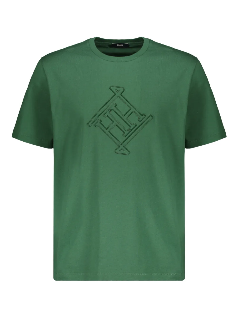 Herno round-neck logo T-shirt - Verde