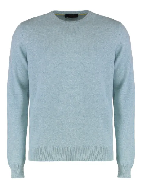 Moorer suéter con cuello redondo y mangas farol