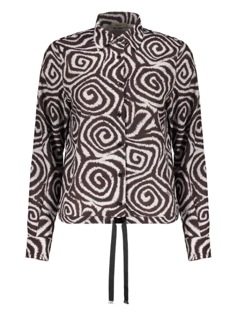 Herno jacquard button shirt