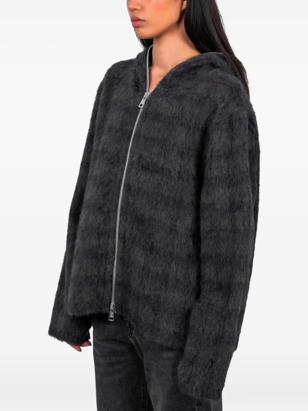  Our Legacy Checkedzip-up Hoodie - Grey 