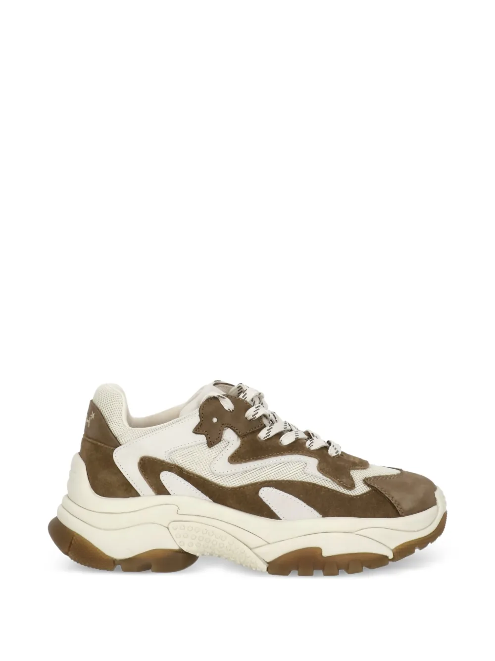 Ash paneled sneakers - Marrone