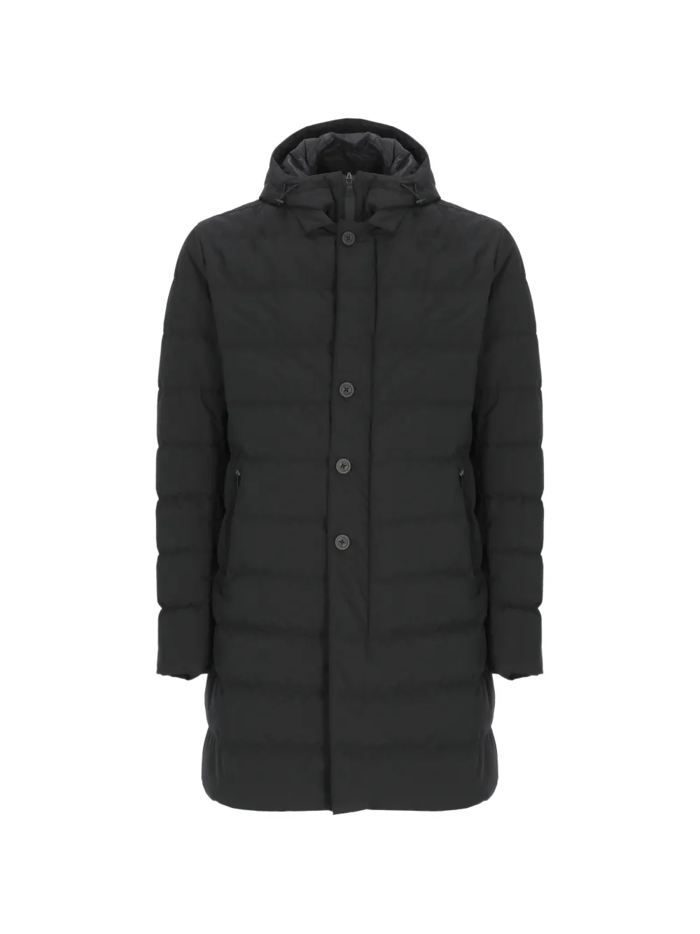 Herno quilted-pattern padded coat - Nero