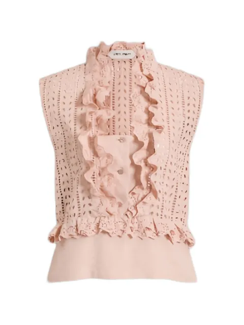 Alberta Ferretti top con volantes