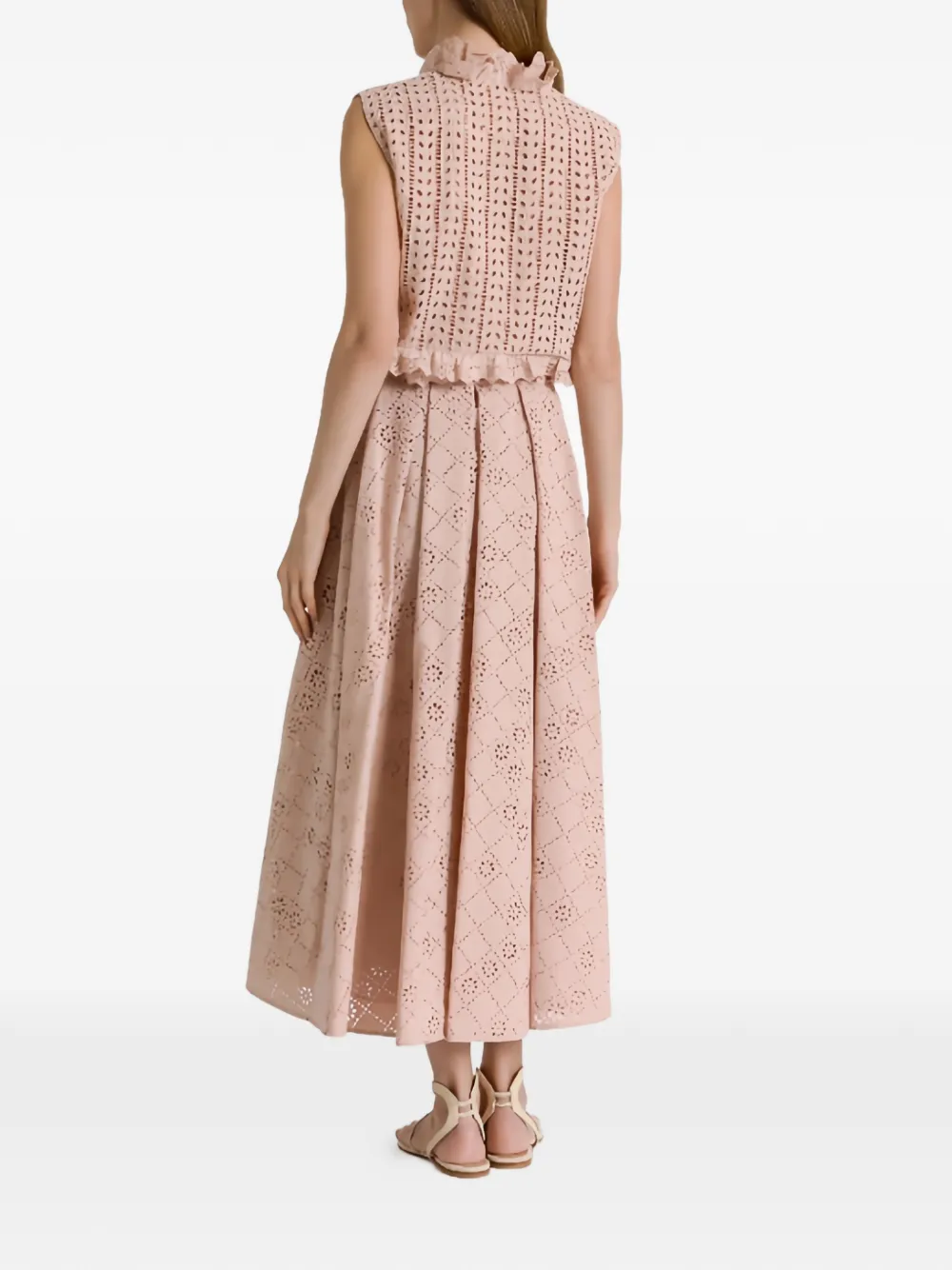  Alberta Ferretti Ruffled Top - Pink 