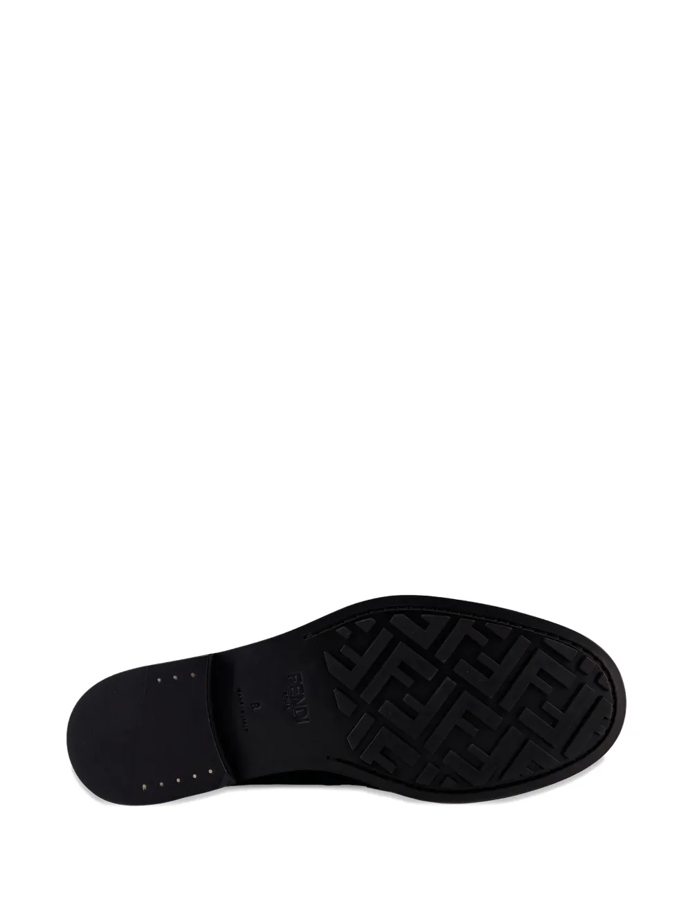 FENDI Missina leren loafers Zwart
