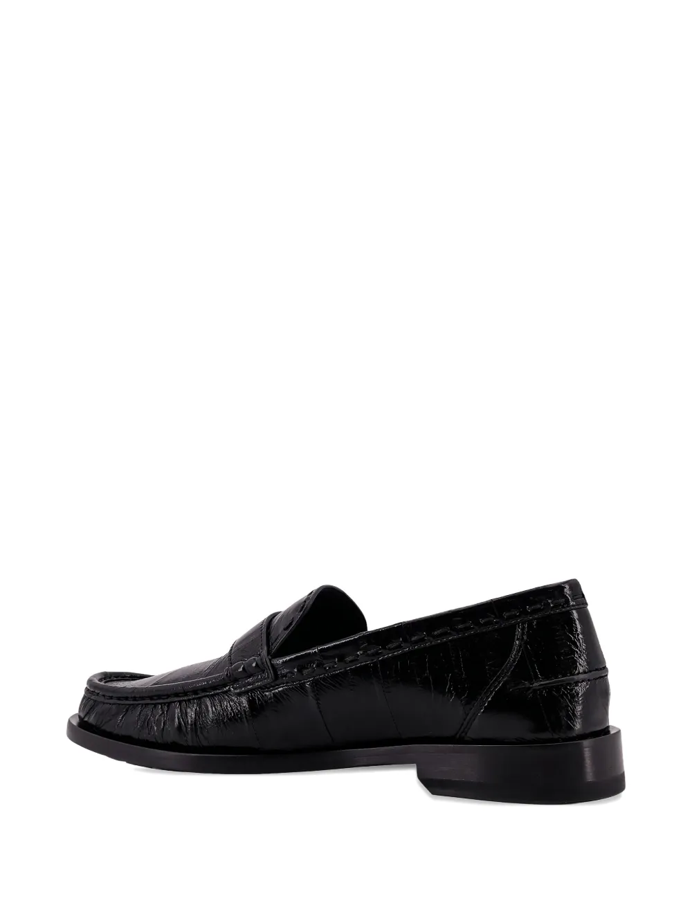 FENDI Missina leren loafers Zwart