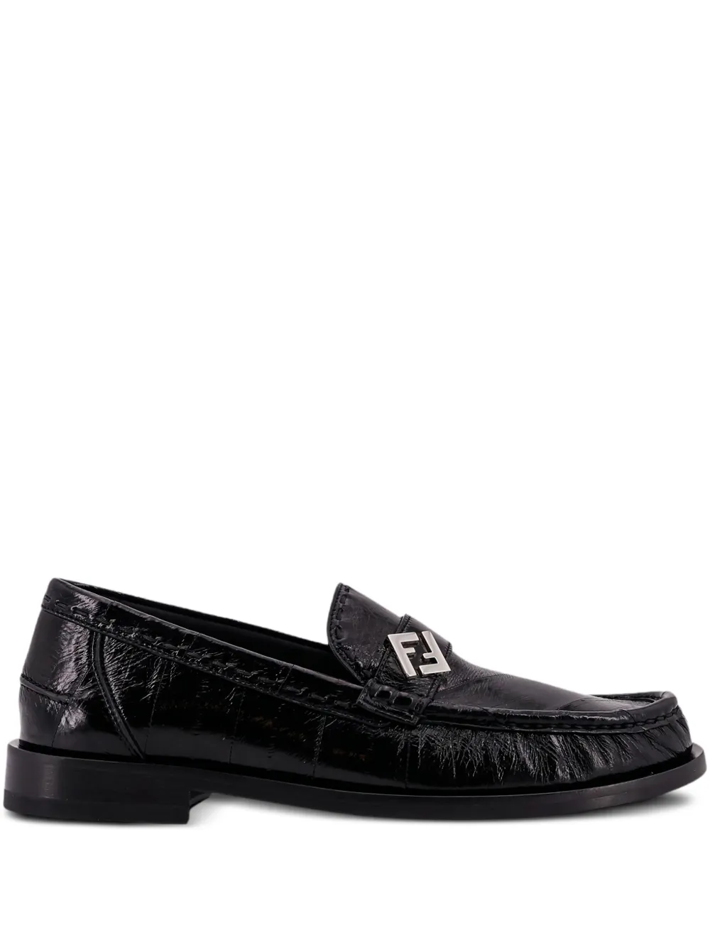 FENDI Missina leather loafers - Schwarz