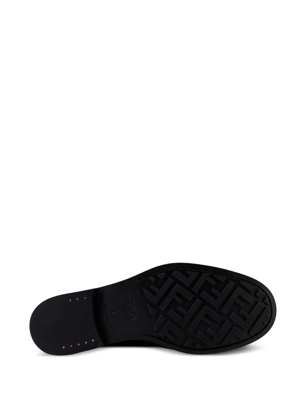 FENDI Missina leren loafers Zwart