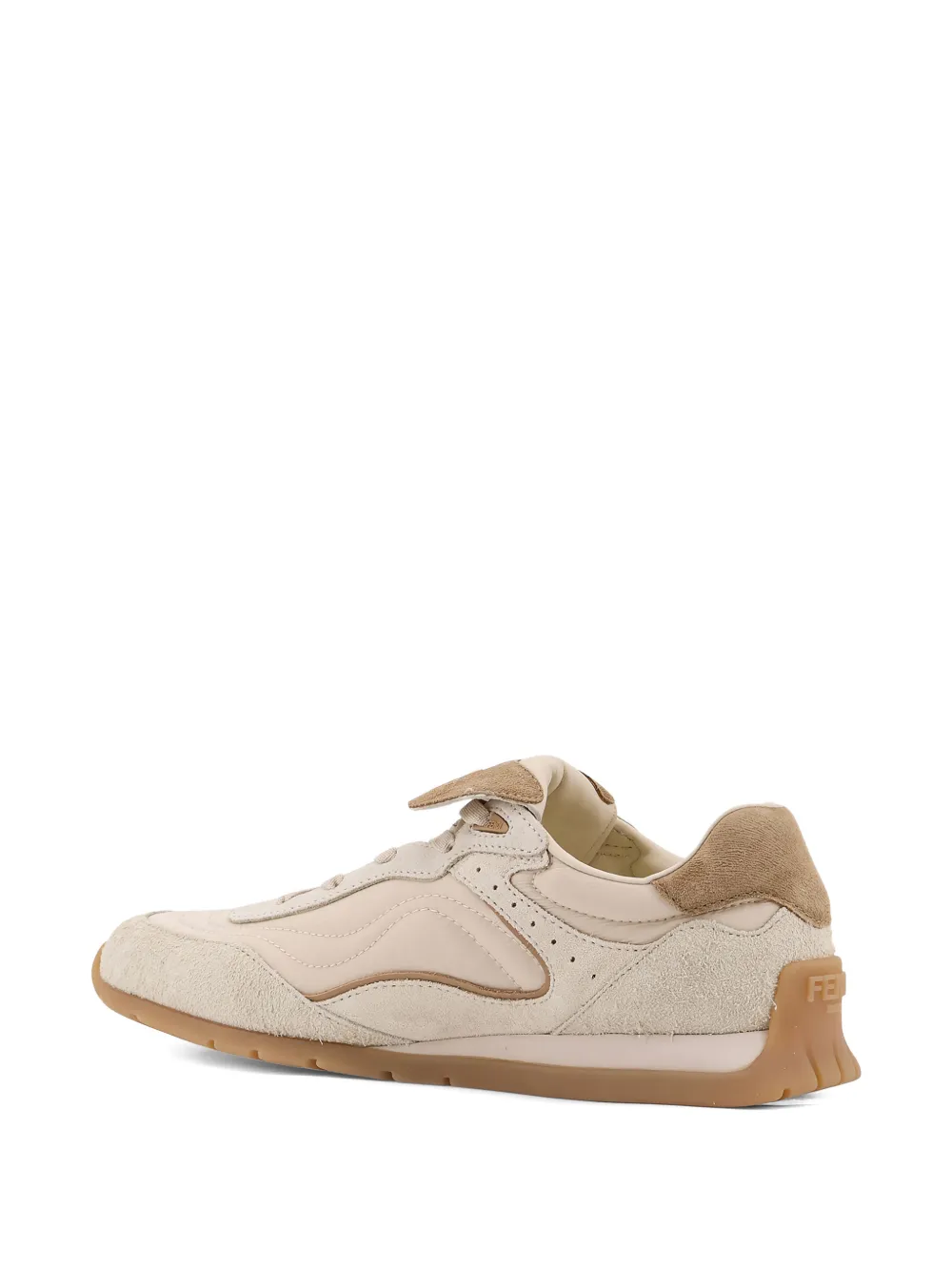 FENDI Wave Pulse embossed sneakers Beige