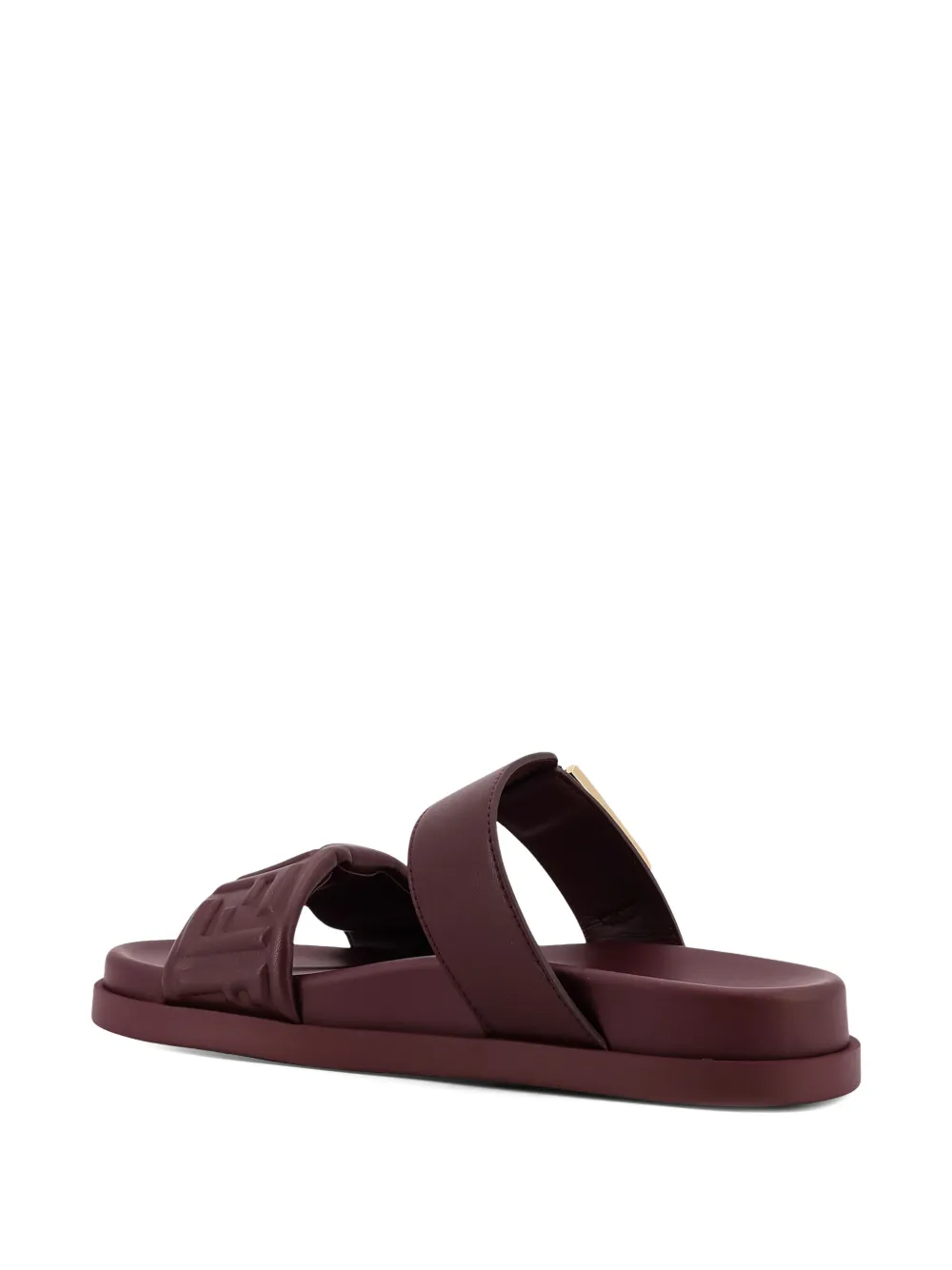 FENDI Feel embossed sandals Bruin