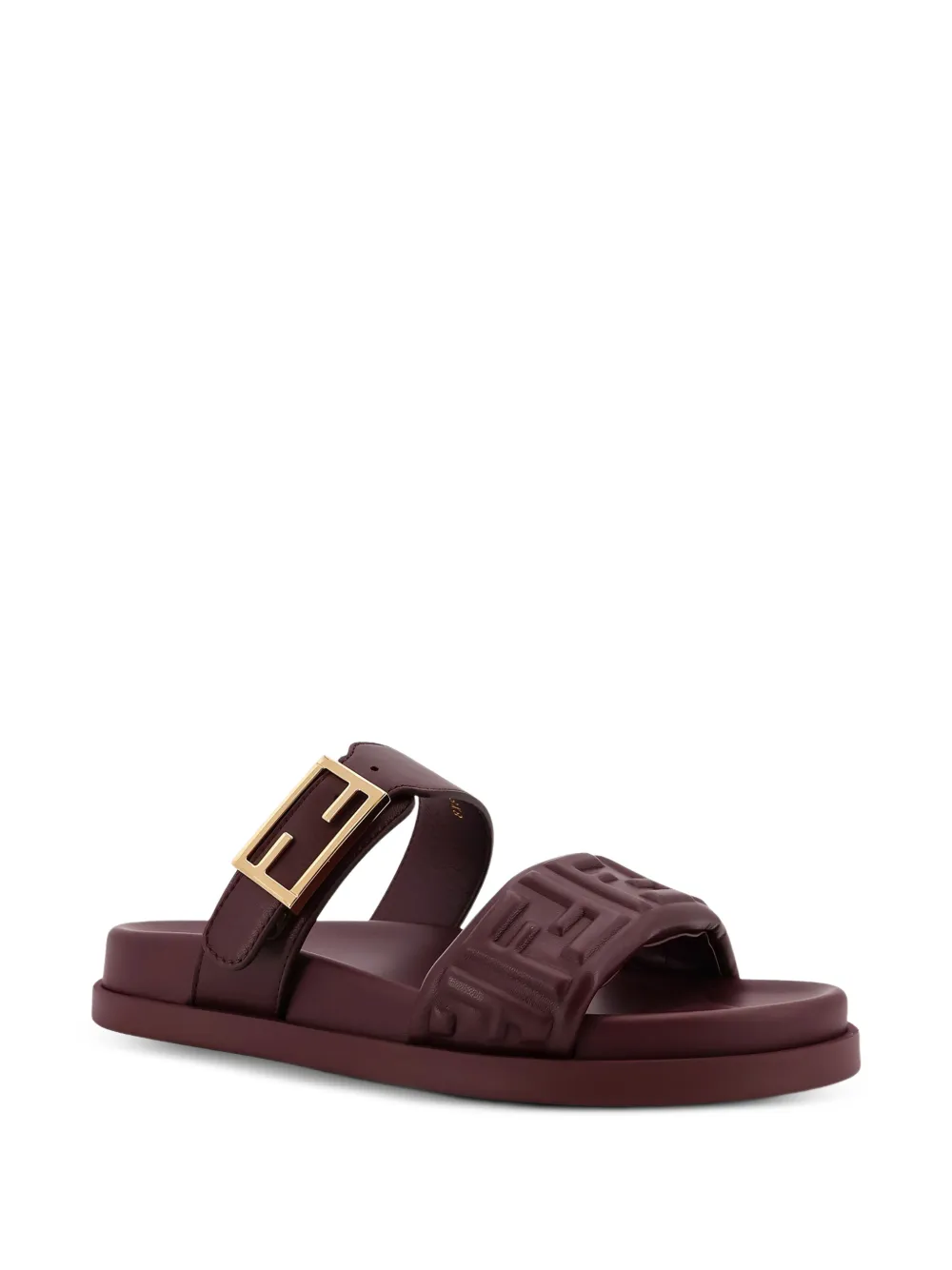 FENDI Feel sandalen met reliëf Bruin