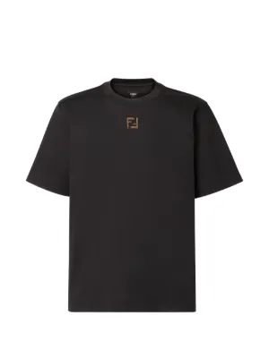 FENDI ロゴ Tシャツ | ブラック | FARFETCH JP